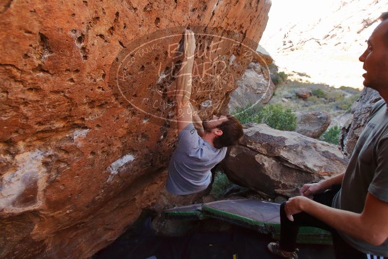 Bouldering in Hueco Tanks on 12/14/2019 with Blue Lizard Climbing and Yoga
Filename: SRM_20191214_1152200.jpg
Aperture: f/4.5
Shutter Speed: 1/320
Body: Canon EOS-1D Mark II
Lens: Canon EF 16-35mm f/2.8 L