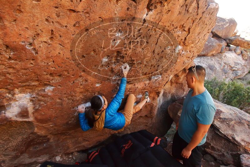 Bouldering in Hueco Tanks on 12/14/2019 with Blue Lizard Climbing and Yoga
Filename: SRM_20191214_1236450.jpg
Aperture: f/5.6
Shutter Speed: 1/250
Body: Canon EOS-1D Mark II
Lens: Canon EF 16-35mm f/2.8 L