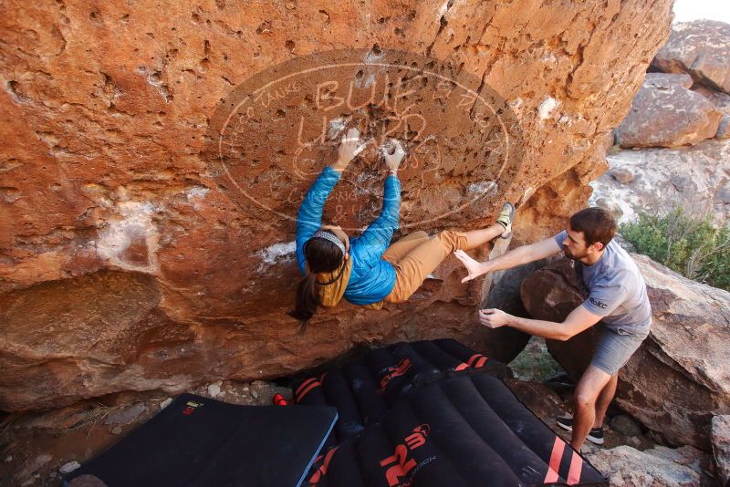 Bouldering in Hueco Tanks on 12/14/2019 with Blue Lizard Climbing and Yoga
Filename: SRM_20191214_1238500.jpg
Aperture: f/5.0
Shutter Speed: 1/250
Body: Canon EOS-1D Mark II
Lens: Canon EF 16-35mm f/2.8 L