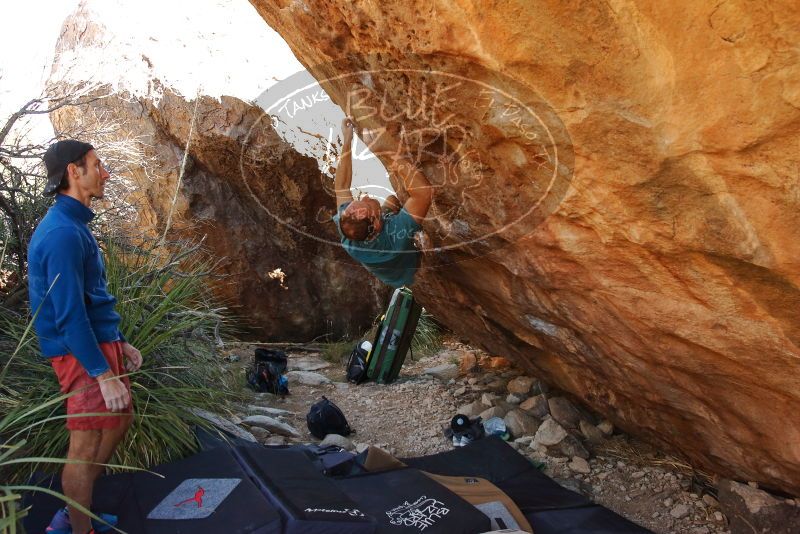Bouldering in Hueco Tanks on 12/14/2019 with Blue Lizard Climbing and Yoga
Filename: SRM_20191214_1246420.jpg
Aperture: f/5.6
Shutter Speed: 1/250
Body: Canon EOS-1D Mark II
Lens: Canon EF 16-35mm f/2.8 L