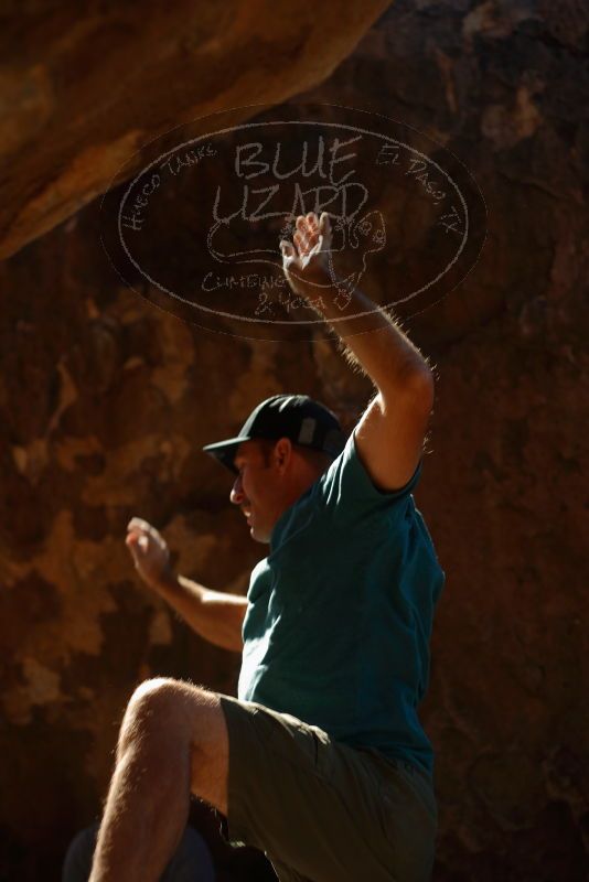 Bouldering in Hueco Tanks on 12/14/2019 with Blue Lizard Climbing and Yoga
Filename: SRM_20191214_1345070.jpg
Aperture: f/2.5
Shutter Speed: 1/500
Body: Canon EOS-1D Mark II
Lens: Canon EF 50mm f/1.8 II