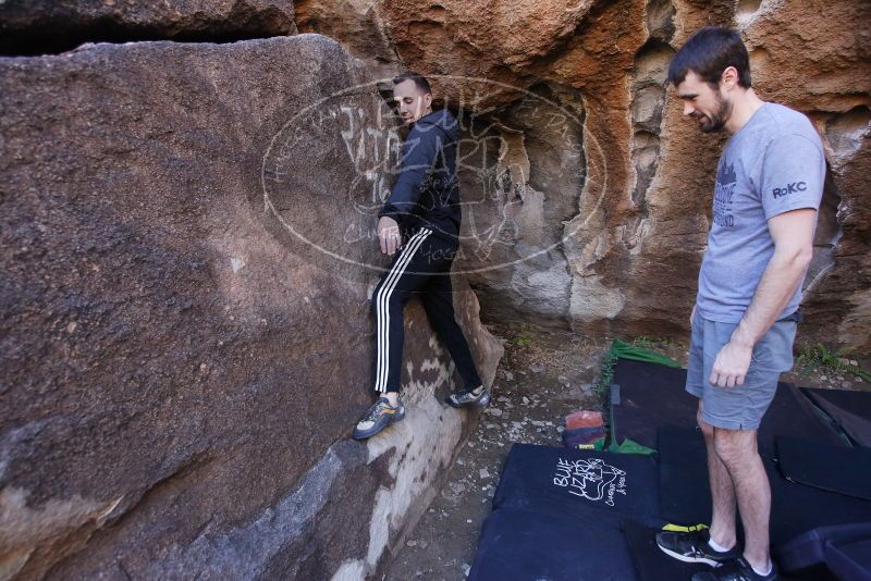 Bouldering in Hueco Tanks on 12/14/2019 with Blue Lizard Climbing and Yoga

Filename: SRM_20191214_1609230.jpg
Aperture: f/4.5
Shutter Speed: 1/250
Body: Canon EOS-1D Mark II
Lens: Canon EF 16-35mm f/2.8 L