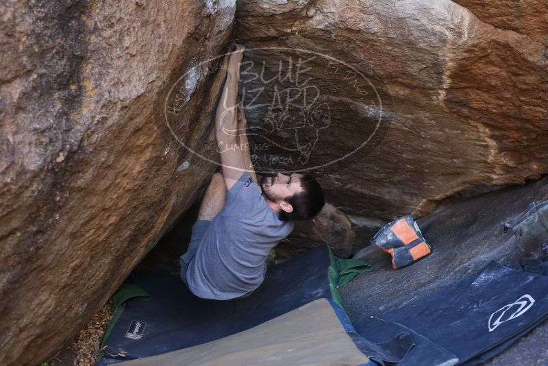Bouldering in Hueco Tanks on 12/14/2019 with Blue Lizard Climbing and Yoga

Filename: SRM_20191214_1635350.jpg
Aperture: f/4.0
Shutter Speed: 1/250
Body: Canon EOS-1D Mark II
Lens: Canon EF 50mm f/1.8 II
