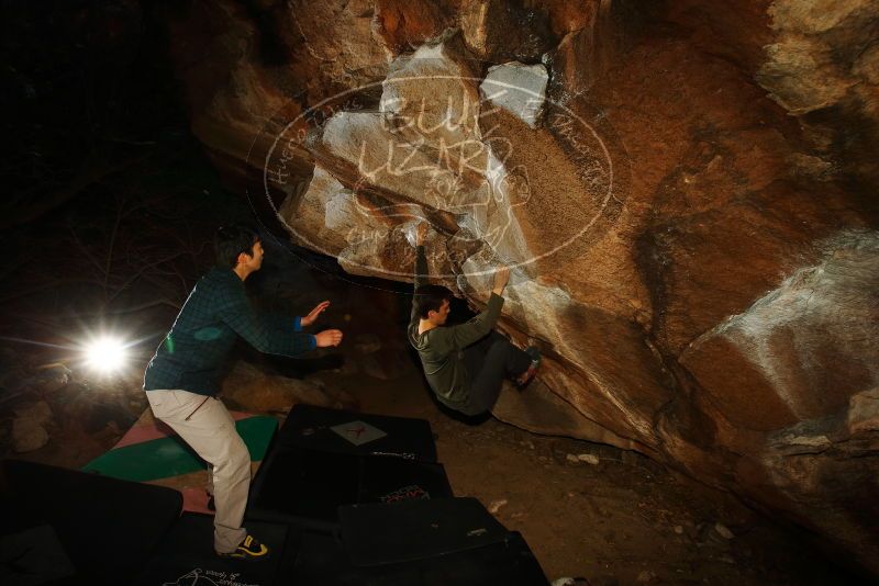 Bouldering in Hueco Tanks on 12/15/2019 with Blue Lizard Climbing and Yoga

Filename: SRM_20191215_1037050.jpg
Aperture: f/8.0
Shutter Speed: 1/250
Body: Canon EOS-1D Mark II
Lens: Canon EF 16-35mm f/2.8 L
