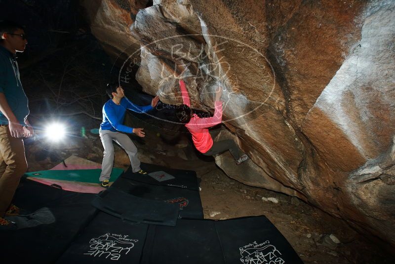 Bouldering in Hueco Tanks on 12/15/2019 with Blue Lizard Climbing and Yoga

Filename: SRM_20191215_1100440.jpg
Aperture: f/8.0
Shutter Speed: 1/250
Body: Canon EOS-1D Mark II
Lens: Canon EF 16-35mm f/2.8 L