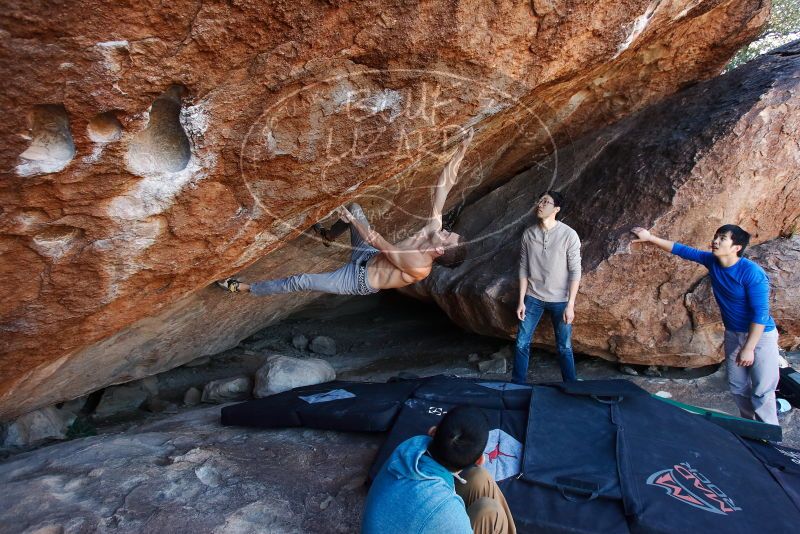 Bouldering in Hueco Tanks on 12/15/2019 with Blue Lizard Climbing and Yoga
Filename: SRM_20191215_1137360.jpg
Aperture: f/4.5
Shutter Speed: 1/250
Body: Canon EOS-1D Mark II
Lens: Canon EF 16-35mm f/2.8 L
