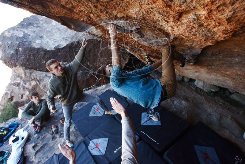 Bouldering in Hueco Tanks on 12/15/2019 with Blue Lizard Climbing and Yoga

Filename: SRM_20191215_1157530.jpg
Aperture: f/4.0
Shutter Speed: 1/250
Body: Canon EOS-1D Mark II
Lens: Canon EF 16-35mm f/2.8 L