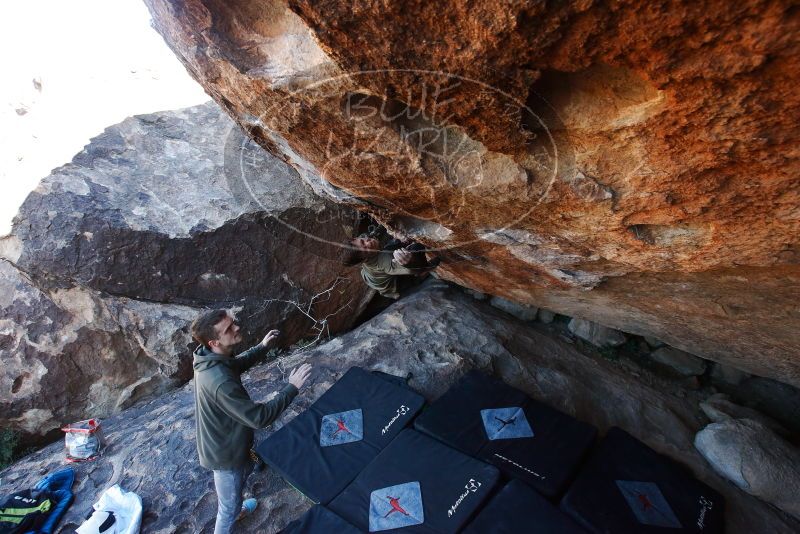 Bouldering in Hueco Tanks on 12/15/2019 with Blue Lizard Climbing and Yoga
Filename: SRM_20191215_1208050.jpg
Aperture: f/5.6
Shutter Speed: 1/250
Body: Canon EOS-1D Mark II
Lens: Canon EF 16-35mm f/2.8 L