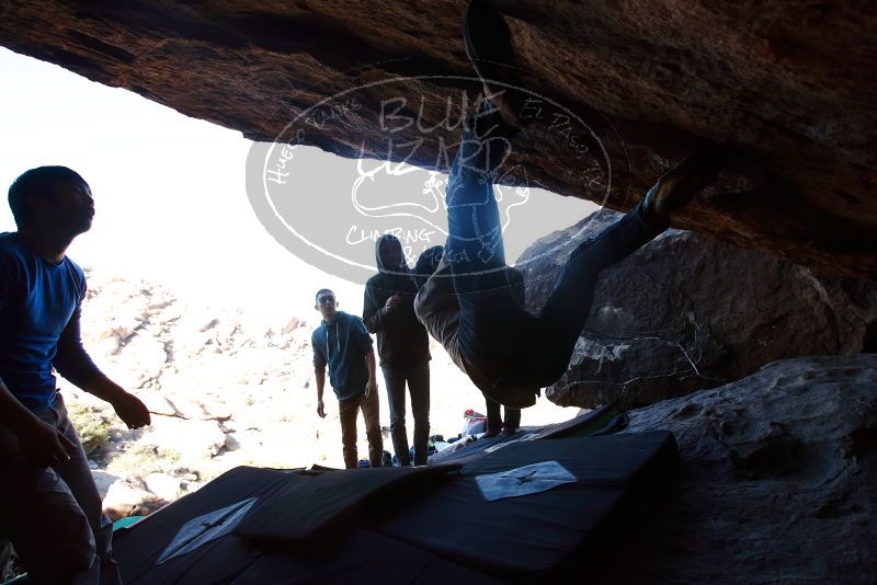 Bouldering in Hueco Tanks on 12/15/2019 with Blue Lizard Climbing and Yoga

Filename: SRM_20191215_1213460.jpg
Aperture: f/5.0
Shutter Speed: 1/250
Body: Canon EOS-1D Mark II
Lens: Canon EF 16-35mm f/2.8 L