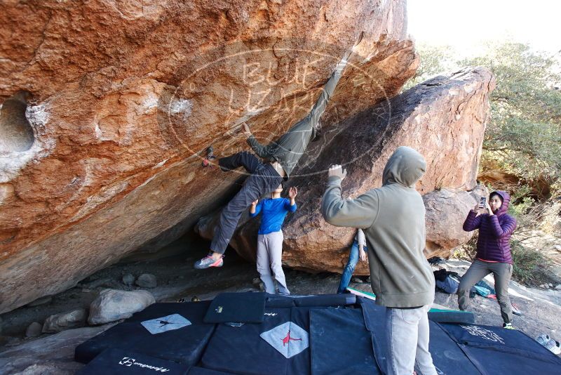 Bouldering in Hueco Tanks on 12/15/2019 with Blue Lizard Climbing and Yoga
Filename: SRM_20191215_1214540.jpg
Aperture: f/4.5
Shutter Speed: 1/250
Body: Canon EOS-1D Mark II
Lens: Canon EF 16-35mm f/2.8 L