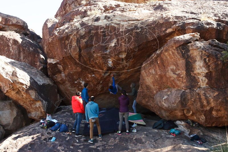 Bouldering in Hueco Tanks on 12/15/2019 with Blue Lizard Climbing and Yoga

Filename: SRM_20191215_1231420.jpg
Aperture: f/6.3
Shutter Speed: 1/320
Body: Canon EOS-1D Mark II
Lens: Canon EF 16-35mm f/2.8 L