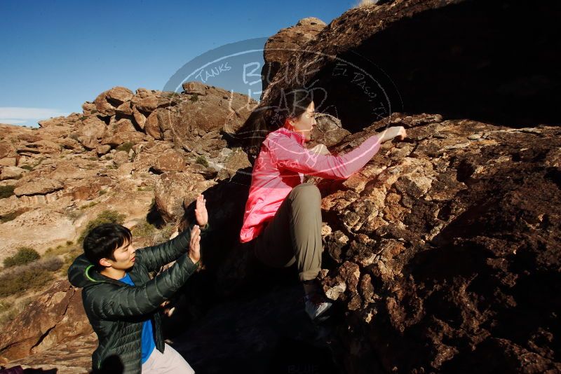 Bouldering in Hueco Tanks on 12/15/2019 with Blue Lizard Climbing and Yoga

Filename: SRM_20191215_1238120.jpg
Aperture: f/16.0
Shutter Speed: 1/250
Body: Canon EOS-1D Mark II
Lens: Canon EF 16-35mm f/2.8 L