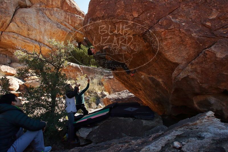 Bouldering in Hueco Tanks on 12/15/2019 with Blue Lizard Climbing and Yoga
Filename: SRM_20191215_1330490.jpg
Aperture: f/9.0
Shutter Speed: 1/250
Body: Canon EOS-1D Mark II
Lens: Canon EF 16-35mm f/2.8 L