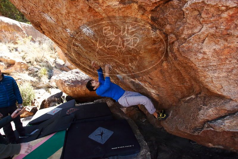 Bouldering in Hueco Tanks on 12/15/2019 with Blue Lizard Climbing and Yoga

Filename: SRM_20191215_1340180.jpg
Aperture: f/5.0
Shutter Speed: 1/250
Body: Canon EOS-1D Mark II
Lens: Canon EF 16-35mm f/2.8 L