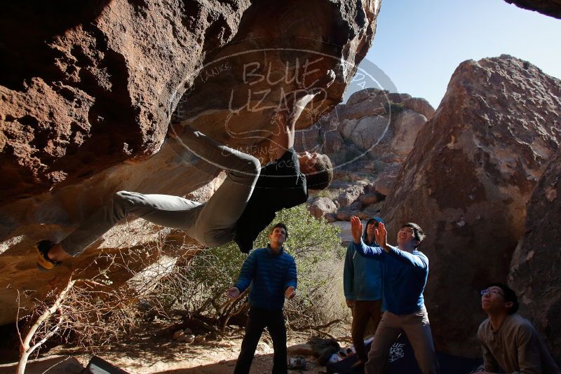 Bouldering in Hueco Tanks on 12/15/2019 with Blue Lizard Climbing and Yoga
Filename: SRM_20191215_1436030.jpg
Aperture: f/5.0
Shutter Speed: 1/400
Body: Canon EOS-1D Mark II
Lens: Canon EF 16-35mm f/2.8 L