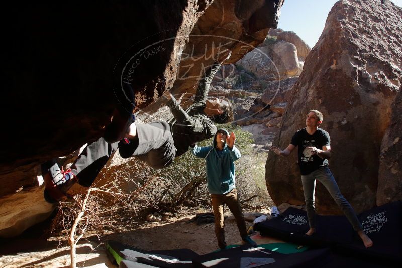 Bouldering in Hueco Tanks on 12/15/2019 with Blue Lizard Climbing and Yoga

Filename: SRM_20191215_1510410.jpg
Aperture: f/5.0
Shutter Speed: 1/400
Body: Canon EOS-1D Mark II
Lens: Canon EF 16-35mm f/2.8 L
