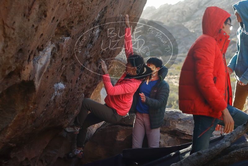 Bouldering in Hueco Tanks on 12/15/2019 with Blue Lizard Climbing and Yoga

Filename: SRM_20191215_1642400.jpg
Aperture: f/4.0
Shutter Speed: 1/250
Body: Canon EOS-1D Mark II
Lens: Canon EF 50mm f/1.8 II