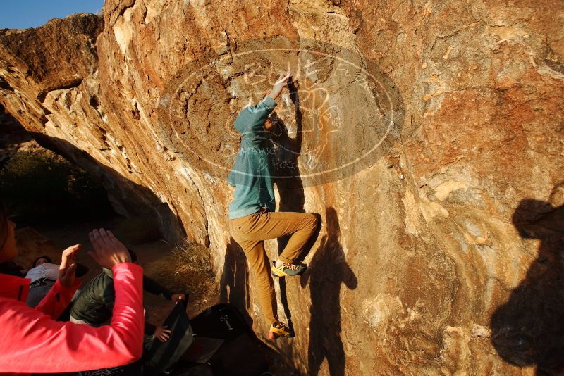 Bouldering in Hueco Tanks on 12/15/2019 with Blue Lizard Climbing and Yoga

Filename: SRM_20191215_1732530.jpg
Aperture: f/6.3
Shutter Speed: 1/250
Body: Canon EOS-1D Mark II
Lens: Canon EF 16-35mm f/2.8 L