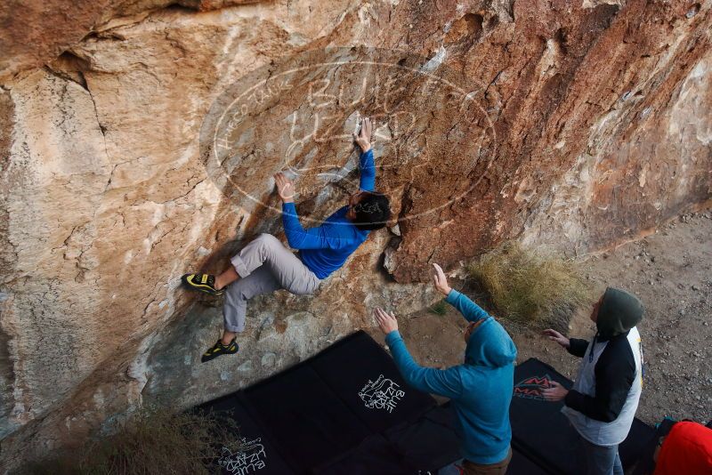 Bouldering in Hueco Tanks on 12/15/2019 with Blue Lizard Climbing and Yoga

Filename: SRM_20191215_1804580.jpg
Aperture: f/4.5
Shutter Speed: 1/250
Body: Canon EOS-1D Mark II
Lens: Canon EF 16-35mm f/2.8 L