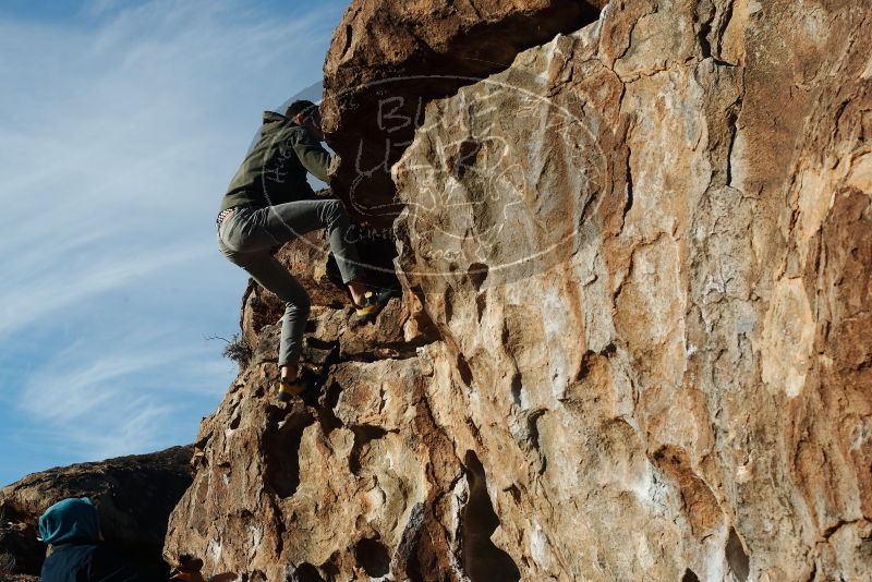 Bouldering in Hueco Tanks on 12/16/2019 with Blue Lizard Climbing and Yoga
Filename: SRM_20191216_0959470.jpg
Aperture: f/7.1
Shutter Speed: 1/500
Body: Canon EOS-1D Mark II
Lens: Canon EF 50mm f/1.8 II
