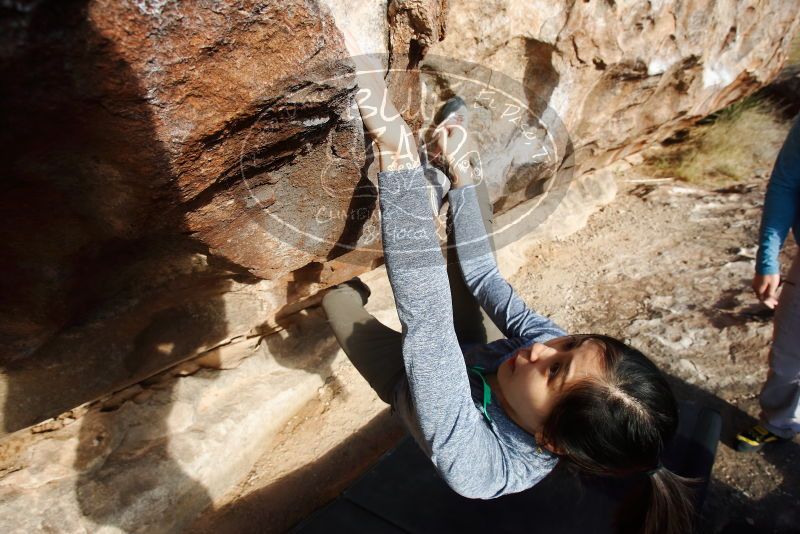 Bouldering in Hueco Tanks on 12/16/2019 with Blue Lizard Climbing and Yoga
Filename: SRM_20191216_1014500.jpg
Aperture: f/8.0
Shutter Speed: 1/200
Body: Canon EOS-1D Mark II
Lens: Canon EF 16-35mm f/2.8 L
