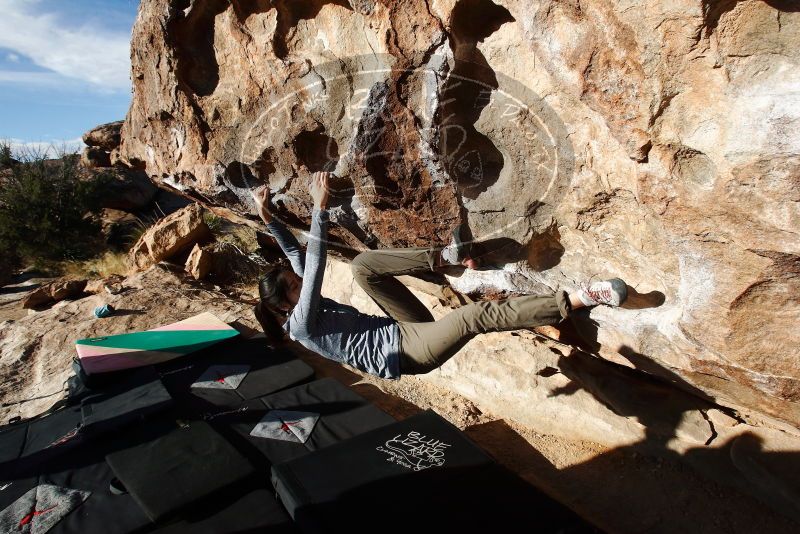 Bouldering in Hueco Tanks on 12/16/2019 with Blue Lizard Climbing and Yoga

Filename: SRM_20191216_1016580.jpg
Aperture: f/8.0
Shutter Speed: 1/640
Body: Canon EOS-1D Mark II
Lens: Canon EF 16-35mm f/2.8 L