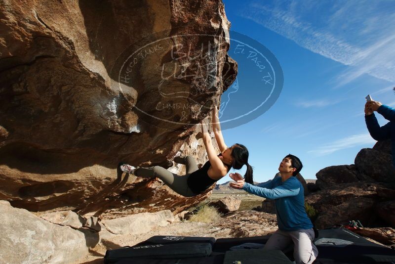 Bouldering in Hueco Tanks on 12/16/2019 with Blue Lizard Climbing and Yoga

Filename: SRM_20191216_1039410.jpg
Aperture: f/8.0
Shutter Speed: 1/250
Body: Canon EOS-1D Mark II
Lens: Canon EF 16-35mm f/2.8 L