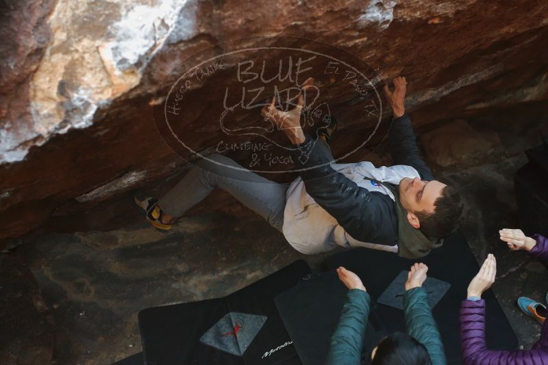Bouldering in Hueco Tanks on 12/16/2019 with Blue Lizard Climbing and Yoga

Filename: SRM_20191216_1150380.jpg
Aperture: f/3.2
Shutter Speed: 1/250
Body: Canon EOS-1D Mark II
Lens: Canon EF 50mm f/1.8 II