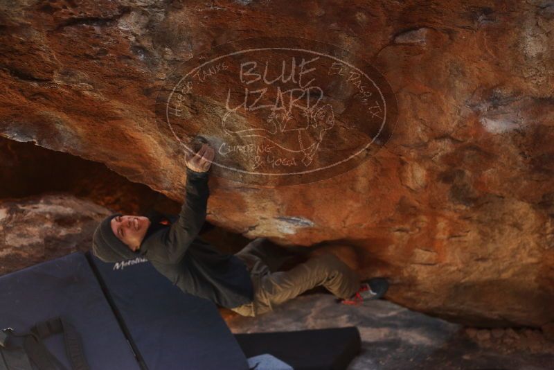 Bouldering in Hueco Tanks on 12/16/2019 with Blue Lizard Climbing and Yoga
Filename: SRM_20191216_1214491.jpg
Aperture: f/2.8
Shutter Speed: 1/250
Body: Canon EOS-1D Mark II
Lens: Canon EF 50mm f/1.8 II