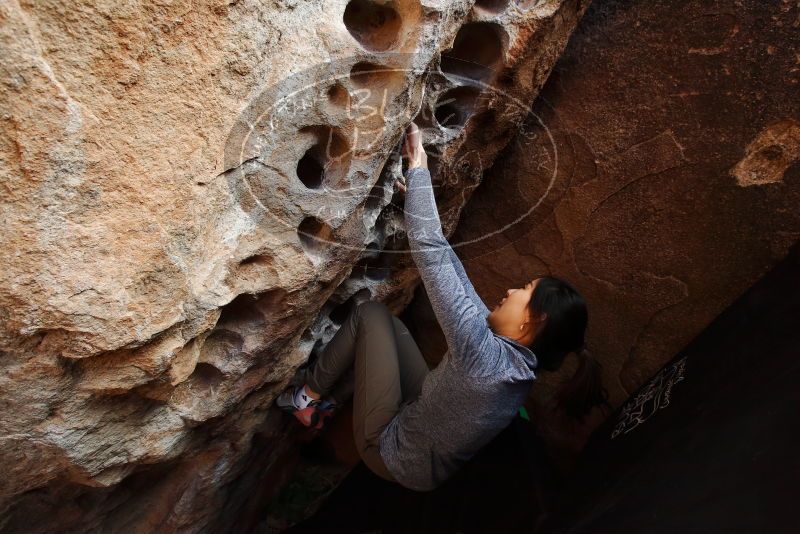 Bouldering in Hueco Tanks on 12/16/2019 with Blue Lizard Climbing and Yoga

Filename: SRM_20191216_1526100.jpg
Aperture: f/6.3
Shutter Speed: 1/250
Body: Canon EOS-1D Mark II
Lens: Canon EF 16-35mm f/2.8 L