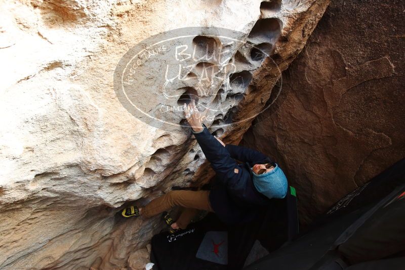 Bouldering in Hueco Tanks on 12/16/2019 with Blue Lizard Climbing and Yoga

Filename: SRM_20191216_1537180.jpg
Aperture: f/5.0
Shutter Speed: 1/250
Body: Canon EOS-1D Mark II
Lens: Canon EF 16-35mm f/2.8 L