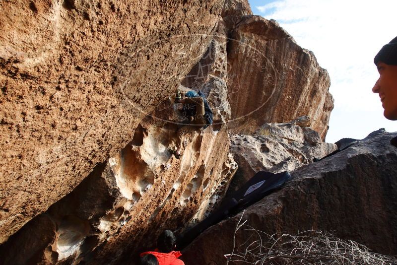 Bouldering in Hueco Tanks on 12/16/2019 with Blue Lizard Climbing and Yoga

Filename: SRM_20191216_1622220.jpg
Aperture: f/8.0
Shutter Speed: 1/250
Body: Canon EOS-1D Mark II
Lens: Canon EF 16-35mm f/2.8 L