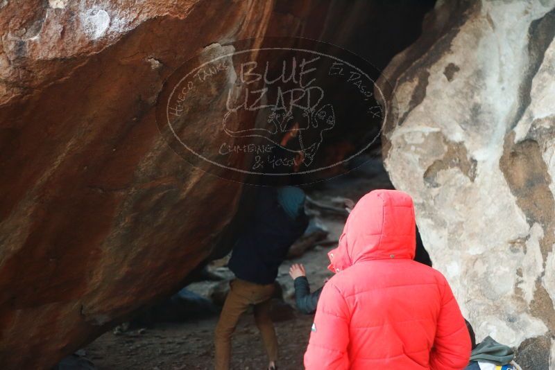 Bouldering in Hueco Tanks on 12/16/2019 with Blue Lizard Climbing and Yoga

Filename: SRM_20191216_1758330.jpg
Aperture: f/2.5
Shutter Speed: 1/250
Body: Canon EOS-1D Mark II
Lens: Canon EF 50mm f/1.8 II
