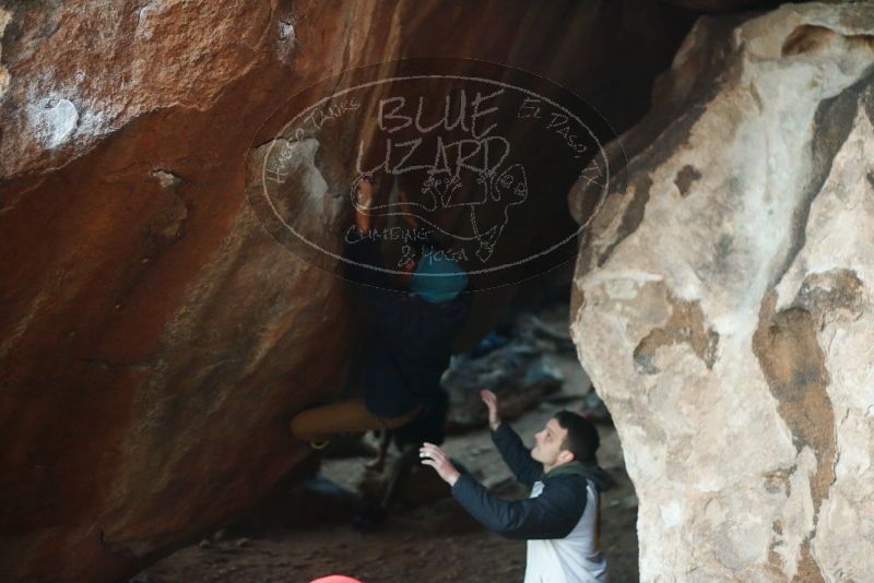 Bouldering in Hueco Tanks on 12/16/2019 with Blue Lizard Climbing and Yoga

Filename: SRM_20191216_1805321.jpg
Aperture: f/2.2
Shutter Speed: 1/250
Body: Canon EOS-1D Mark II
Lens: Canon EF 50mm f/1.8 II