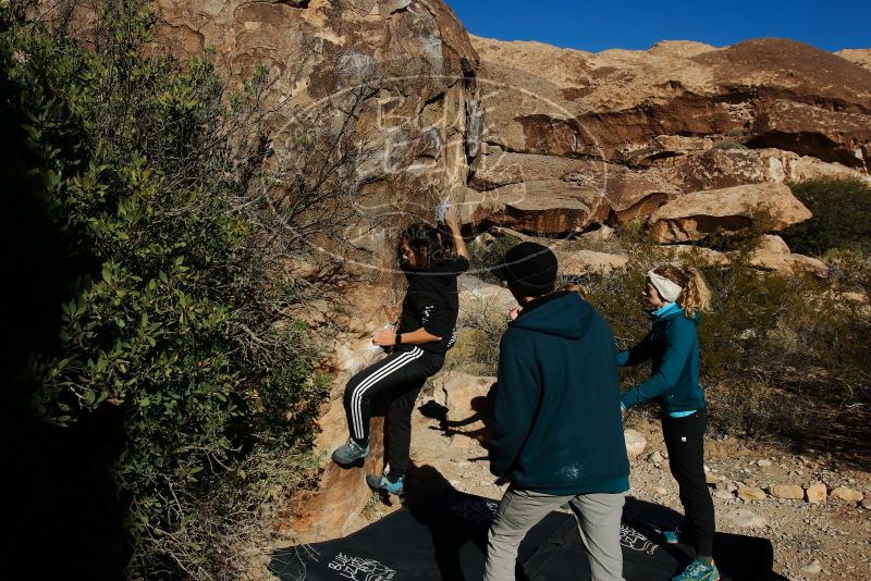 Bouldering in Hueco Tanks on 12/19/2019 with Blue Lizard Climbing and Yoga
Filename: SRM_20191219_1042130.jpg
Aperture: f/7.1
Shutter Speed: 1/640
Body: Canon EOS-1D Mark II
Lens: Canon EF 16-35mm f/2.8 L