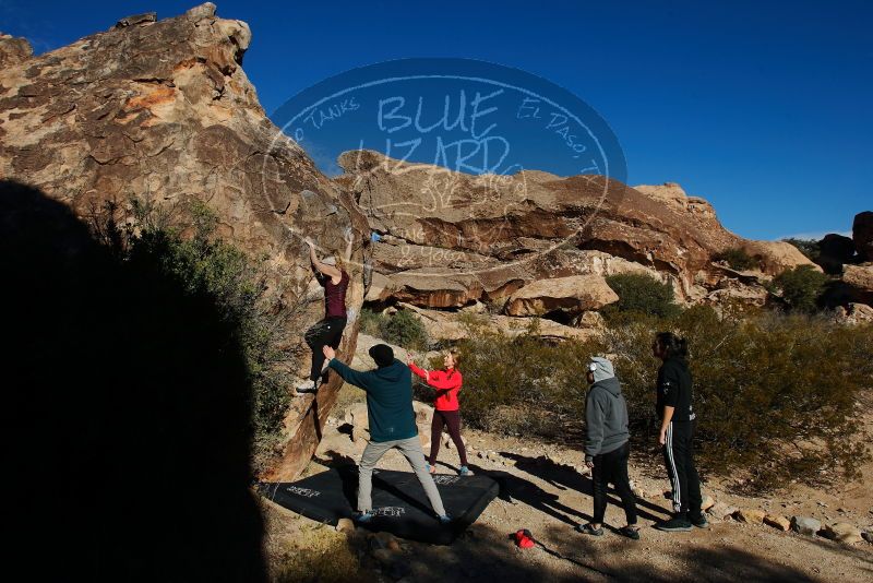 Bouldering in Hueco Tanks on 12/19/2019 with Blue Lizard Climbing and Yoga
Filename: SRM_20191219_1049310.jpg
Aperture: f/7.1
Shutter Speed: 1/500
Body: Canon EOS-1D Mark II
Lens: Canon EF 16-35mm f/2.8 L
