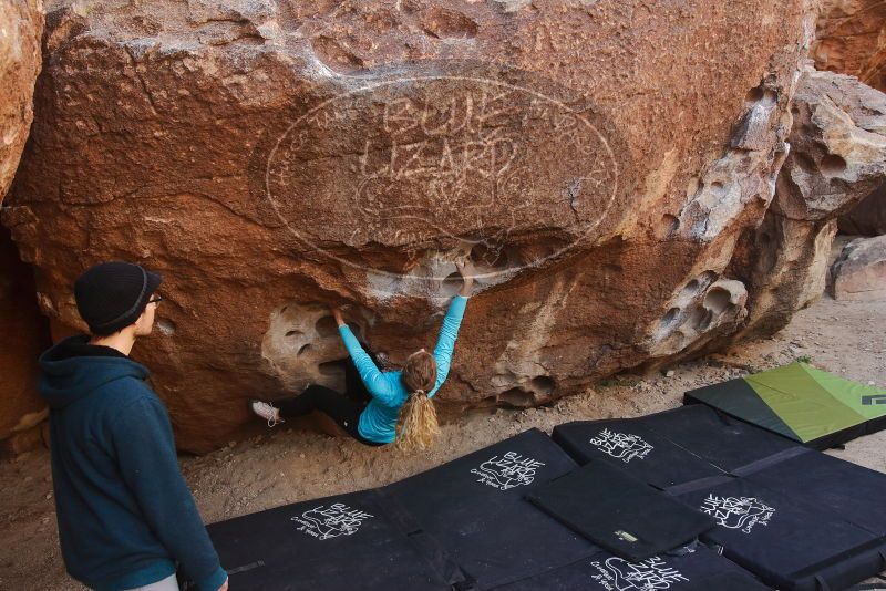 Bouldering in Hueco Tanks on 12/19/2019 with Blue Lizard Climbing and Yoga

Filename: SRM_20191219_1108440.jpg
Aperture: f/5.0
Shutter Speed: 1/250
Body: Canon EOS-1D Mark II
Lens: Canon EF 16-35mm f/2.8 L