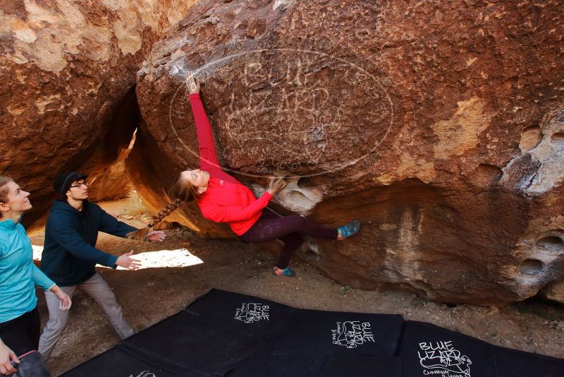 Bouldering in Hueco Tanks on 12/19/2019 with Blue Lizard Climbing and Yoga
Filename: SRM_20191219_1111550.jpg
Aperture: f/5.6
Shutter Speed: 1/250
Body: Canon EOS-1D Mark II
Lens: Canon EF 16-35mm f/2.8 L