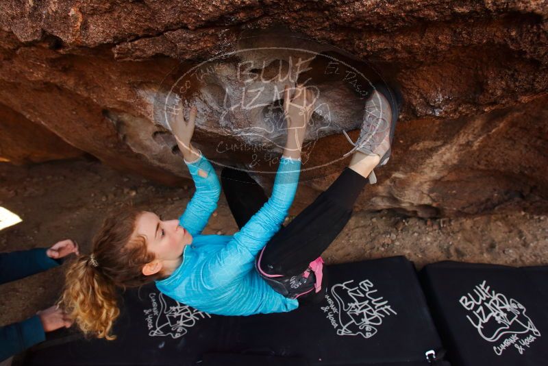 Bouldering in Hueco Tanks on 12/19/2019 with Blue Lizard Climbing and Yoga
Filename: SRM_20191219_1128100.jpg
Aperture: f/5.0
Shutter Speed: 1/250
Body: Canon EOS-1D Mark II
Lens: Canon EF 16-35mm f/2.8 L