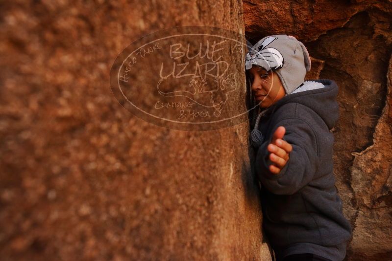 Bouldering in Hueco Tanks on 12/19/2019 with Blue Lizard Climbing and Yoga
Filename: SRM_20191219_1156320.jpg
Aperture: f/7.1
Shutter Speed: 1/250
Body: Canon EOS-1D Mark II
Lens: Canon EF 16-35mm f/2.8 L