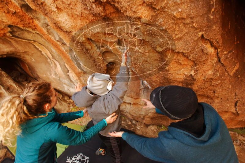 Bouldering in Hueco Tanks on 12/19/2019 with Blue Lizard Climbing and Yoga
Filename: SRM_20191219_1213581.jpg
Aperture: f/4.5
Shutter Speed: 1/200
Body: Canon EOS-1D Mark II
Lens: Canon EF 16-35mm f/2.8 L