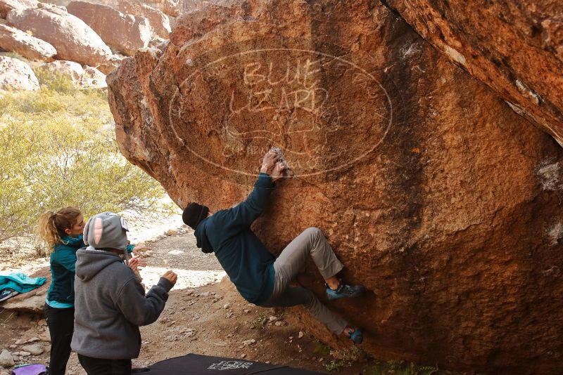Bouldering in Hueco Tanks on 12/19/2019 with Blue Lizard Climbing and Yoga

Filename: SRM_20191219_1241000.jpg
Aperture: f/7.1
Shutter Speed: 1/250
Body: Canon EOS-1D Mark II
Lens: Canon EF 16-35mm f/2.8 L