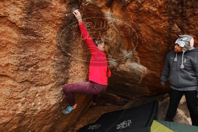 Bouldering in Hueco Tanks on 12/19/2019 with Blue Lizard Climbing and Yoga
Filename: SRM_20191219_1303240.jpg
Aperture: f/5.0
Shutter Speed: 1/250
Body: Canon EOS-1D Mark II
Lens: Canon EF 16-35mm f/2.8 L