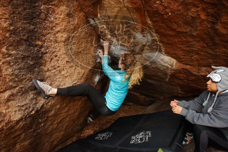 Bouldering in Hueco Tanks on 12/19/2019 with Blue Lizard Climbing and Yoga
Filename: SRM_20191219_1306470.jpg
Aperture: f/5.0
Shutter Speed: 1/250
Body: Canon EOS-1D Mark II
Lens: Canon EF 16-35mm f/2.8 L