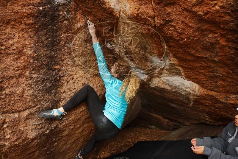 Bouldering in Hueco Tanks on 12/19/2019 with Blue Lizard Climbing and Yoga
Filename: SRM_20191219_1308451.jpg
Aperture: f/4.5
Shutter Speed: 1/250
Body: Canon EOS-1D Mark II
Lens: Canon EF 16-35mm f/2.8 L