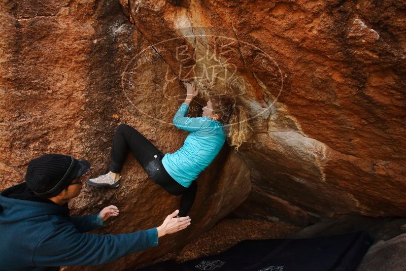 Bouldering in Hueco Tanks on 12/19/2019 with Blue Lizard Climbing and Yoga
Filename: SRM_20191219_1338520.jpg
Aperture: f/5.6
Shutter Speed: 1/250
Body: Canon EOS-1D Mark II
Lens: Canon EF 16-35mm f/2.8 L