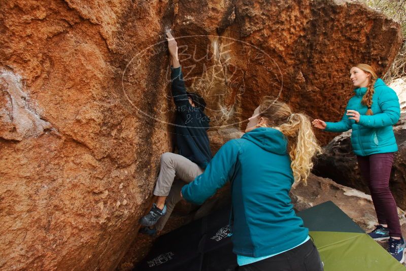 Bouldering in Hueco Tanks on 12/19/2019 with Blue Lizard Climbing and Yoga

Filename: SRM_20191219_1340090.jpg
Aperture: f/6.3
Shutter Speed: 1/250
Body: Canon EOS-1D Mark II
Lens: Canon EF 16-35mm f/2.8 L