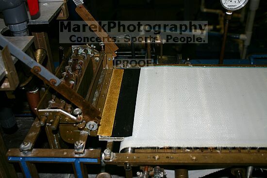 Photos of the small-scale paper mill.

Filename: img_1187_std.jpg
Aperture: f/4.0
Shutter Speed: 1/100
Body: Canon EOS DIGITAL REBEL
Lens: Canon EF-S 18-55mm f/3.5-5.6