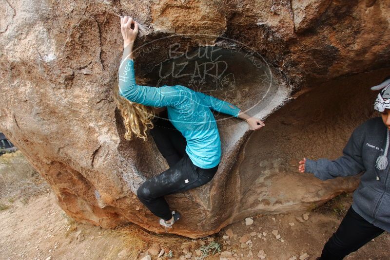 Bouldering in Hueco Tanks on 12/19/2019 with Blue Lizard Climbing and Yoga
Filename: SRM_20191219_1522190.jpg
Aperture: f/5.0
Shutter Speed: 1/250
Body: Canon EOS-1D Mark II
Lens: Canon EF 16-35mm f/2.8 L