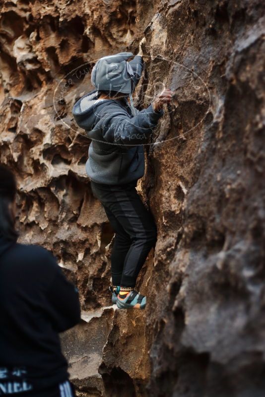 Bouldering in Hueco Tanks on 12/19/2019 with Blue Lizard Climbing and Yoga

Filename: SRM_20191219_1646380.jpg
Aperture: f/2.2
Shutter Speed: 1/100
Body: Canon EOS-1D Mark II
Lens: Canon EF 50mm f/1.8 II